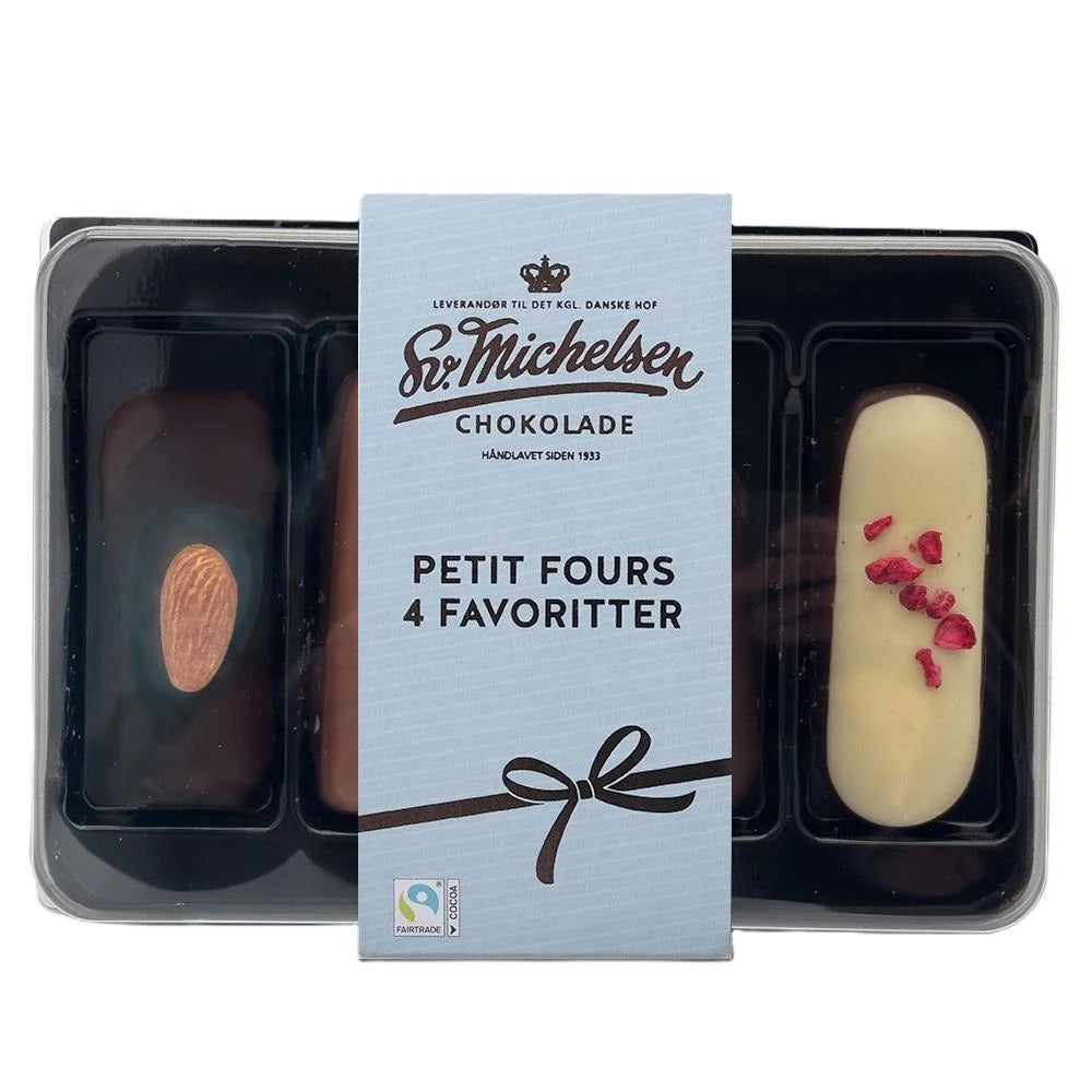 4 petit fours - marcipan favoritter