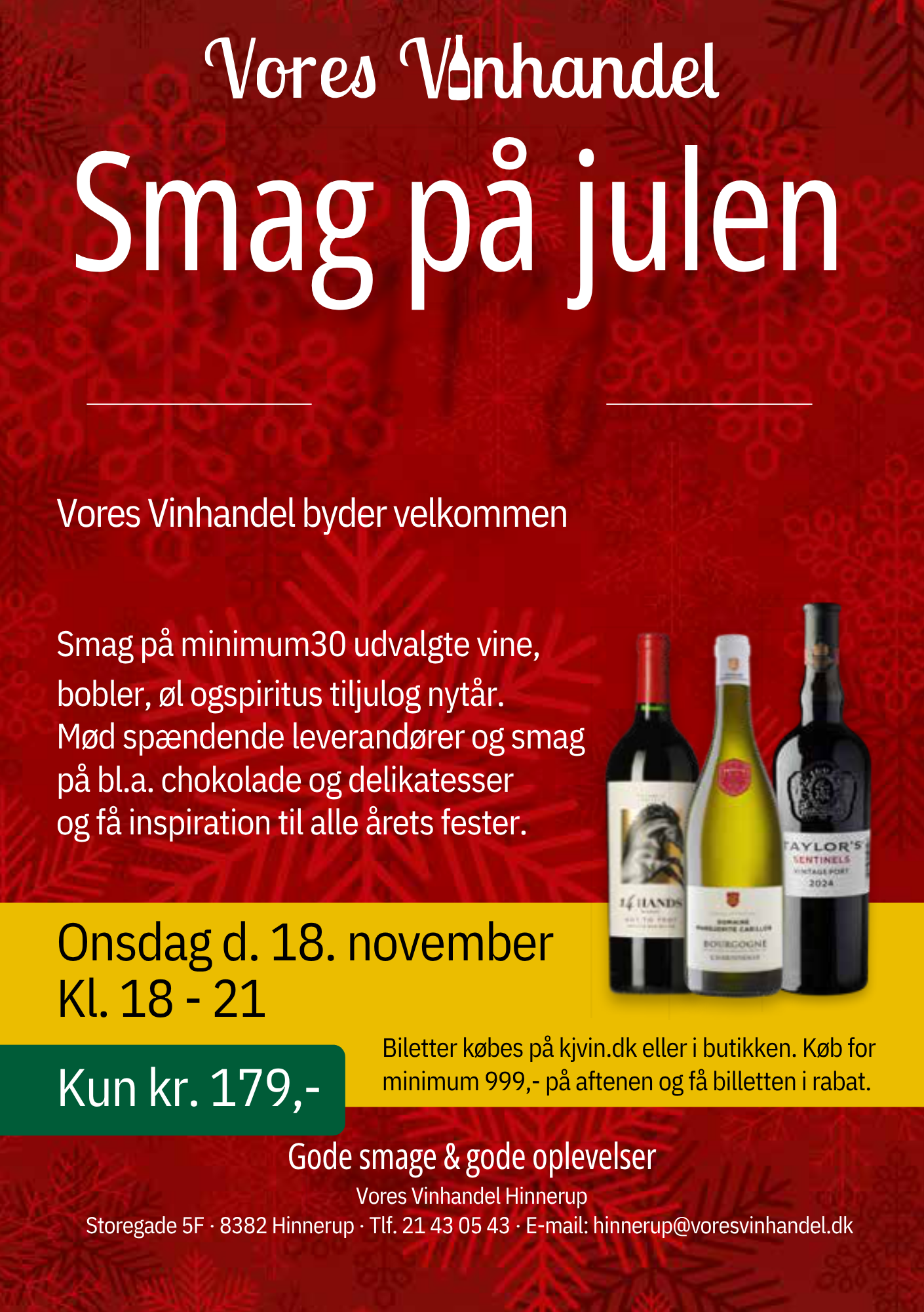 Onsdag d. 18. november kl. 18 - Smag på julen!